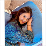 Bondi Blue Silk Pillow Sleeve