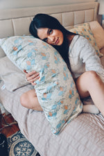 Boho Botanical Silk Pillow Sleeve