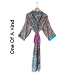 Silk Blended Kimono Robe Hand Made by Females Black Owned USA Business