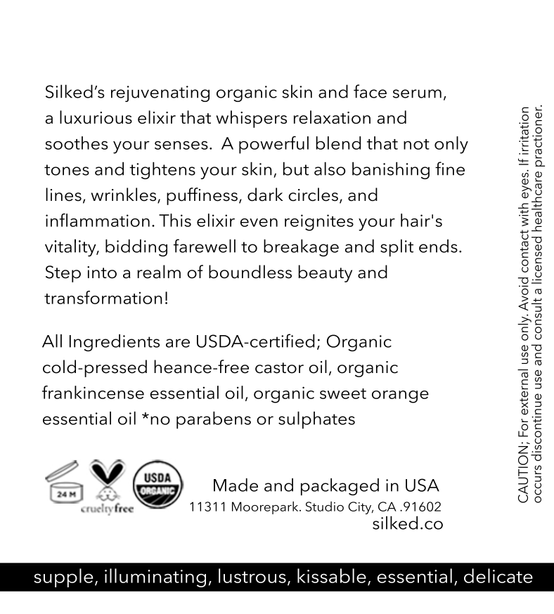 Silked Essential Serum made w/Castor Oil