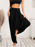 Tina Tied Mid Waist Long Harem Pants