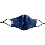 Navy Washable Silk Face Covering