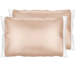 Champagne Silk Pillow Sleeve Pair